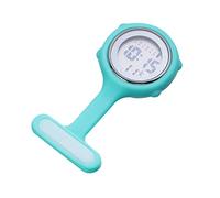 WMjxtu Reloj de Bolsillo para Enfermeras, Reloj de Enfermera con Llavero - Reloj Digital Reloj de Enfermera de Silicona con Pin, broches de Reloj portátiles, Reloj for Hombre de 9x4,3 cm