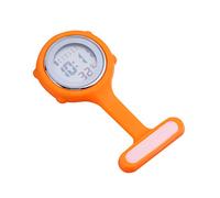 WMjxtu Reloj de Bolsillo para Enfermeras, Reloj de Enfermera con Llavero - Relojes for Hombre Reloj de Enfermera de Silicona con Pin, broches de Reloj portátiles, Reloj for Hombre de 9x4,3 cm