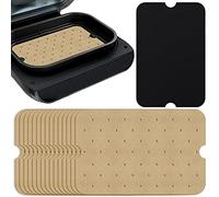 WMKGG Papel pergamino desechable para freidora de aire, 200 forros rectangulares perforados para freidora de aire Ninja Foodi XL Smart FG551 6 en 1 parrilla interior