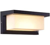 Wmmner 18W Led Luz de Pared Interior Negro Ip65 Impermeable Porche Patio Luces de Pared Accesorios Aluminio Control Remoto Luz de Pared, para Sala de Estarulz 001242 Lámpara de Pared Negra de Tira Lar