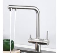 Wmmner 3 Way Pull Out Kitchen Faucet For Reverse Osmosis Brushed Mixer Tap Drinking Water Sink Faucet And Stylish For Easy Use