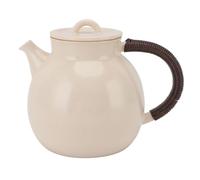 Wmmner 800Ml Ceramic Tea Kettle, Hemp Rope Handle, Streamlined Spout, Heatproof Teapot, Suitable For Induction Cooker, Gas Stove, Electric Stove, Ceramic Stove, Tea Brewing, Water Boiling