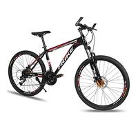 Wmmner Adult Mountain Bike Aluminum Frame Bicycle 26 Inch 3 Spoke Wheel Disc Brake 21/24/27 Gears Men Bicycle For a Path, Trail Mountains/Red/24/Rojo/24 Velocidades