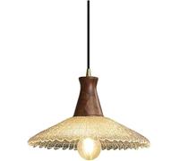 Wmmner American Hammered Glass Small Chandelier Antique Japanese French Brass V-Intage Lights Ceiling Hanging Lamp Dining Room Entrance Bar Bedroom Bedside/27 * 18 cm