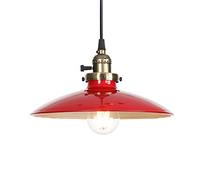 Wmmner American Style Metal Lights Personalized Creative Chandelier Simplicity Color Ceiling Lighting Fixture Creative Suspensiom Lamp for Restaurant Living Room Bar Dignified/Rojo