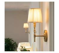 Wmmner American Style Rural All Copper Wall Lamp Light European Designer Simple Living Room Hotel Hallway Bedroom Bedside,Versatile Wall Lamp