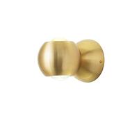 Wmmner Aplique de Pared Moderno Led D Lámpara de Decoración de Globo Redondo Luz de Base de Metal de Mediados de Siglo para Hotel Sala de Estar Restaurante Pasillo Cocina-Cobre Modelo 10 * 15 cm Ulz 0