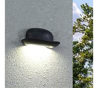 Wmmner Aplique de Paredes, Nordic Creative Black Hat Swall Mount Light Led12W Warm Light Sconce Light Acabado Mate Linterna de Pared de Aluminio Fundido a Presión Luz Utilizada en Pasillos Y Escaleras