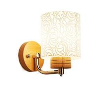 Wmmner Apliques de Pared, Lámpara de Pared de Madera Nórdica Simple de 1-2 Luces E27 E-Dison Corridoriluminación de Restaurante Simple Lámpara de Pared Victoria Aplique de Pared de Escalera de Vidrio
