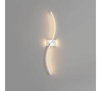 Wmmner Apliques de Pared Lámparas de Tocador de Baño Led Modernos Lámpara de Pared Lineal de 31 Pulgadas 3000K Blanco Cálido para Sala de Estar Iluminación de Pared Interior para Dormitorio Sala de Es