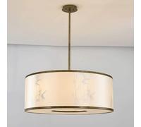 Wmmner Araña de Tela de Estilo Chino Wmdtr - Araña de Diseño S-Hadow Fuente de Luz E144, Colgante de Metal de Altura Ajustablelámpara de Techo, Lámpara Colgante de Techo Led