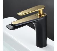 Wmmner Bathroom Sink Faucet Black And Bathroom Faucet Faucet For Bathroom Sink Single Handle Single Hole Cold And Hot Basin Water Faucet,Easy Install