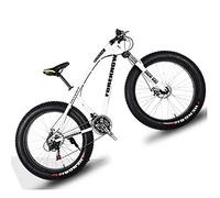 Wmmner Bicicleta de Montaña Rígida de 20 Pulgadas con Suspensión Delantera Y Frenos de Disco Mecánicos para Mujeres, Asiento Ajustable de Bicicleta de Montaña con Neumáticos Gordos Fuera de la Carrete