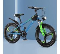 Wmmner Bicicletas, Bicicletas Híbridas de 7 Velocidades, para Viajar, Bicicleta de Montaña con Horquilla Delantera Amortiguadora, Frenos de Doble Disco, Bicicleta de Cercanías de Ciudad con Faro, Ajus