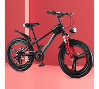 Wmmner Bicicletas, Bicicletas Híbridas de 7 Velocidades, para Viajar, Bicicleta de Montaña con Horquilla Delantera Amortiguadora, Frenos de Doble Disco, Bicicleta de Cercanías de Ciudad con Faro, Ajus