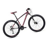 Wmmner Bicicletas de Montaña de 27,5 Pulgadas para Adultos, Hombres Y Mujeres, Bicicleta de Montaña Rígida de Aleación de Aluminio de 27 Velocidades con Suspensión Delantera, Freno de Disco Doble Y As
