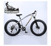 Wmmner Bicicletas de Montaña Rígidas con Neumático Gordo de 24 Pulgadas para Adultos, Hombres Y Mujeres, Bicicleta de Montaña Antideslizante con Suspensión Delantera Y Frenos de Disco Mecánicos, Mde A