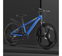 Wmmner Bikes,Mountain Bicycle With Shock Absorber Front Fork,Dual Disc Brakes,City Commuter Bike,Adjustable Saddle,Cruiser Bicycles,3 Wheel,7 Speeds Hybrid Bikes,For Traveling Grey 24Inch/Azul/26 Pulg
