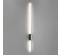 Wmmner Black Linear Wall Light Copper Long Tube Wall Lamp With Silicone Lampshade Linear Brass Wall Sconce Modern Led Wall Lights - 3 Color Modes Strip Bedside,Middle-100Cm/Más Bajo/120Cm Ulz 000256 6