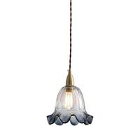 Wmmner Brass Ceiling Lights Fixtures 1-Light Adjustable Hanging Lamp Fixture Compatible With Dining Room Entryway Bar Hanging Light With Glass Shade,Chandelier