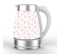 Wmmner Ceramic Electric Kettle With Filter 1.7L Boiling Water Tea Coffee Pot 1850W Hot Water Dispensers For Kitchen Fast Boil Automatic Power Off To Prevent Dry Burning (B) Lofty Ambition Hopeful