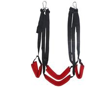 Wmmner Cojín Cervical Giratorio Rojo (Ajustable), Columpio de Yoga Antigravedad Colgante