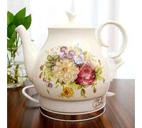 Wmmner Cold Kettle Ceramic Electric Kettle Porcelain Kettle Blue And White Porcelain Foam Teapot Daily Kungfu Teapot Electric Tea Kettle Electric Kettle (Purple) (Orange) Lofty Ambition Hopeful