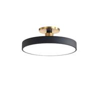 Wmmner Colored Round Semi Flush Mount Ceiling Light Fixture Nordic Style Ceiling Lamp 3000K Warm Light Easy To Install Chandelier Used For Children's Room Bedroom Lighting (Blue, 15.7In)(Blue,11.8In/N