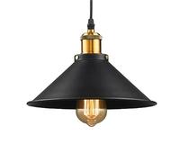 Wmmner Creative Trumpet-Shaped Metal Chaner, Simple Style Light, E27Screw Single-Head Hanging Lamp, Balcony Porch Decoration Lighting Fixtures/26 cm