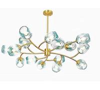 Wmmner Cristal Modernolámpara de Techo de Cristal Rústico V-Intage Sputnik Mi-Ni, (Gris L111Cm)/Azul/80Cm