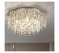Wmmner Crystal Ceiling Light Amen Led Metal Living Room Bedroom Dining Room Lighting Fixtures Indoor Bright, (One Color D90)/un Color/D60