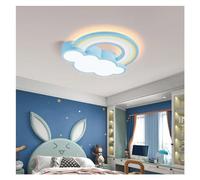 Wmmner Dimmable 's Room Cartoon Ceiling Light Rainbow Lamp Prince Princess Bedroom Boy Girlniture Lighting,Light/Azul