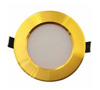 Wmmner Downlight Comercial Led Dorado Empotrado para Hogar, Foco Regulable, Luminaria Decorativa de Techo, Luz de Aluminio de una Pieza, 1 Paquete/4 Paquetes/Regulación/1 Paquete de 5 W