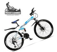 Wmmner Dual-Suspension Foldable Mountain Bike 26 Inch For Adult Men And Women, Boy Girl Off-Road Mountain Bicycle With Disc Brake, High Carbon Steel Frame & Adjustable Seat,6 Spoke Yellow,27 Speed/Azu