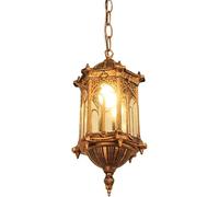 Wmmner E27 Interior And Exterior Minimalist Lighting European Style Hanging Lamp Modern Adjustable Light Bronze Lamp For Living Room Warehouse Bedroom Outdoor Light