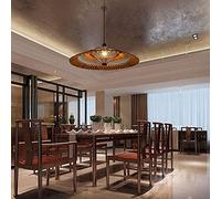 Wmmner E27 Retro Industrial Loft Chaner Antique Living Room Dining Room Home Solid Wood Single Head Chaner Creative Chinese Style Classical Umbrella Chaner Interesting