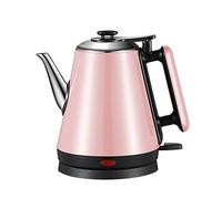 Wmmner Electric Kettle Fast Boil Stainless Electric Steel Kettle, Double Wall Cool Touch, Automatic Safety, 1200W, 1.2L/D/D/Rosa