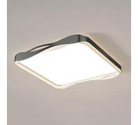 Wmmner Elegant Ceiling Lamp Square Energy Saving Flat Light Led Energy Saving Ceiling Lighting Fixtures Recessed Installation Canopy Panel Lamp for Kitchen Hallway Laundry Stairwell/K