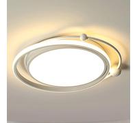 Wmmner Energy Saving round Gold Ceiling Lamp Modern Personalized Panel Lights Light Super Bright Flat Lights Three-Tone Light European Style Flush Lights for Fast Hallway Living Room/Blancas