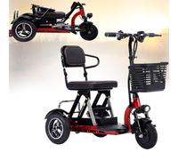 Wmmner Foldable Lightweight 3-Wheel Mobility Scooter - Up To 45Km Battery Life, Comfortable Seat - Perfect For Elderly And Disabled Users - Ideal For Indoor And Outdoor Use