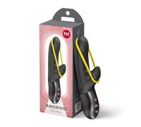 Wmmner Fun Factory Amorino - Vibrador Rabbit para Mujer | Estimulación Del Punto G Y Del Clítoris | Vibrador con Banda de Silicona | 12 Programas | Ipx7 Impermeable | Usb-C/Negro