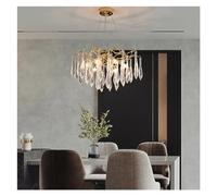 Wmmner Glass Drop Ceiling Chandeliers Led Lights Post-Modern Gold Hanging Lamps Home Decoration Compatible with Dining Room Decor,Chandelier/60Cm