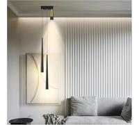 Wmmner Gold Light Room Master Bedroom Head Of a Bed Small Chandelier Modern Minimalist Net Red Simple Long Line Restaurantc,Led Ceiling Lamp/un Color/2Aheadblack15Cm