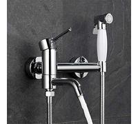 Wmmner Grifo de Agua, Sistemas de Ducha de Baño, Oferta de Inodoroy Pulverizador, Lavadora de Inodoros, Mezclador de Ducha de Mano de Latón Cromado, Grifo, Kit de Ducha, Juego B/en Uppsättning Ulz 000