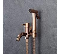 Wmmner Grifos, Kit de Ducha, Rociador de Bidé de Inodoro Encuadernado a Mano, Grifo de Latón, Rociador de Acero Inoxidable Sólido, Juego de Ducha/1, 1, 2 Ulz 000699 Grifos de Cocina 304 Lavabo de Acer