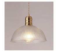 Wmmner Hanging Light with Glass Shade, Brass Finish Ceiling Lamp, E27 Height Adjustable Suspension Wire Lights,Contemporary Dining Room/Style a