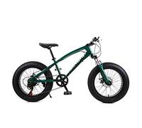 Wmmner Hardtail Mountain Bike 20 Inch For Women, Fat Tire Girls Mountain Bicycle With Front Suspension & Mechanical Disc Brakes, High Carbon Steel Frame & Adjustable Seat,Black,7 Speed/Verde 3/24 Velo