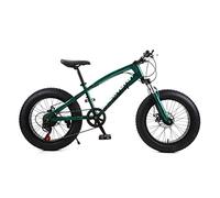 Wmmner Hardtail Mountain Bike 20 Inch For Women, Fat Tire Girls Mountain Bicycle With Front Suspension & Mechanical Disc Brakes, High Carbon Steel Frame & Adjustable Seat,Black,7 Speed/Verde 3/7 Veloc