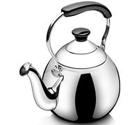 Wmmner Hervidor de Acero Inoxidable con Heat-Rproceso de Pulido de Espejo de Mango Ergonómico Resistente Adecuado para el Hogar para Café, Leche, Etc., Gas Aplicable ()