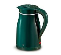 Wmmner Hervidor Eléctrico de Doble Pared Cool Touch Jarras de Acero Inoxidable Cepillado Hervidor de Agua, Calentador de Ebullición Rápida, Tecnología para Café, Té, Agua Caliente, Cerradura de Seguri